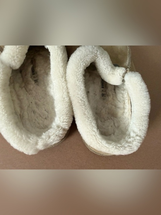 Birkenstock Zermatt Premium Clogs Slippers Shearling Size 42/ M9 /L11 Mink Suede main image 14
